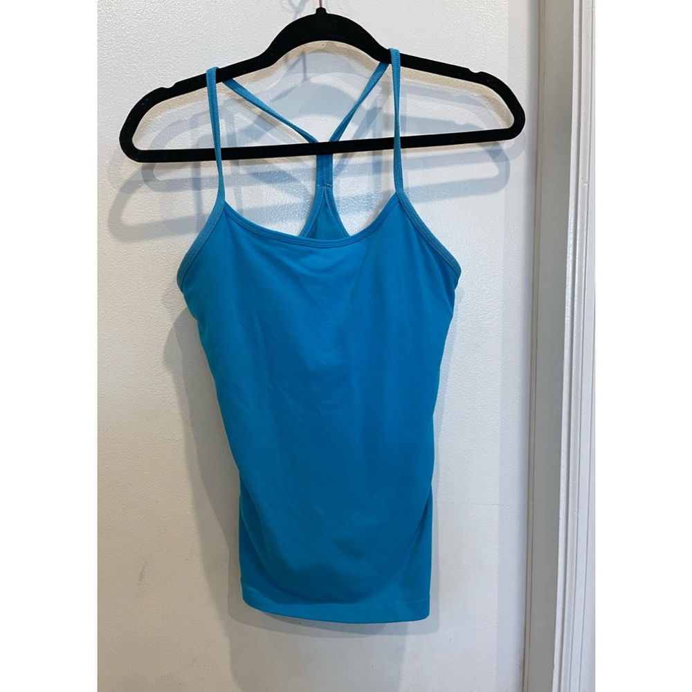 lululemon athletica turquoise blue racerback tank